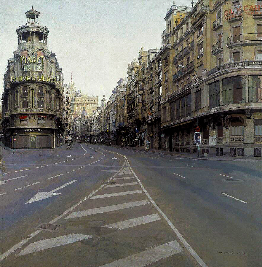 Antonio López, "Gran Vía de Madrid", 1974-1981