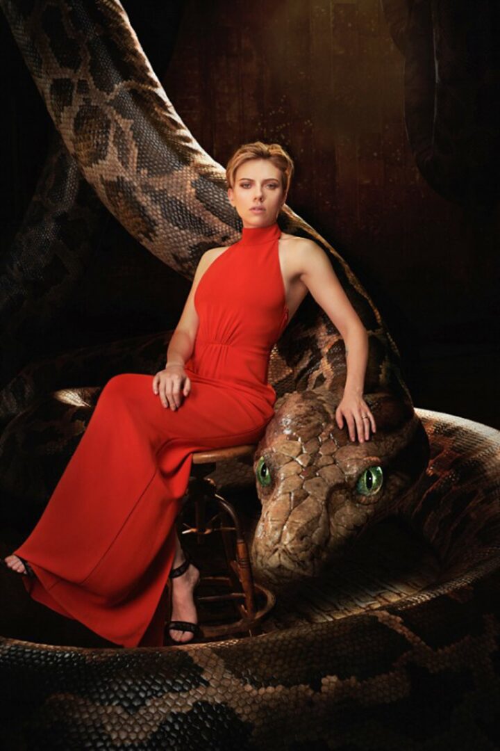 Scarlett Johansson dio voz a la serpiente en la película live action de 'El libro de la selva'