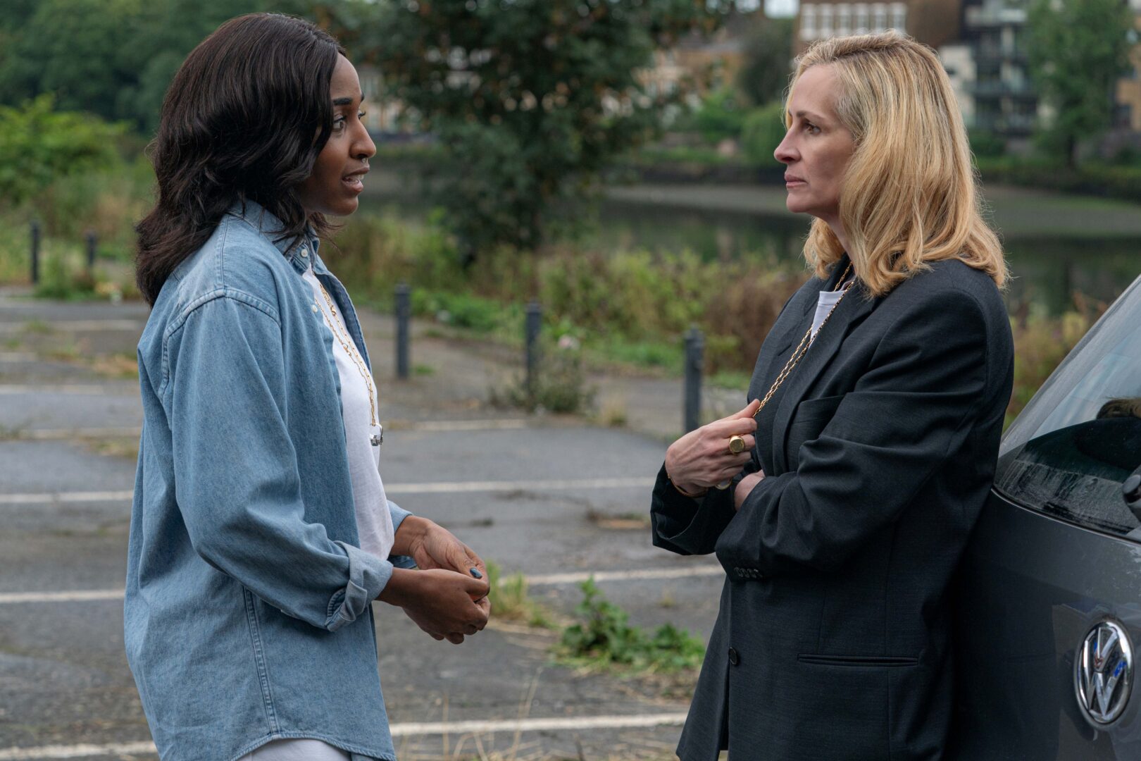 El personaje de Julia Roberts cuestiona la veracidad de la acusación de Ayo Edebiri en 'Afther the hunt'