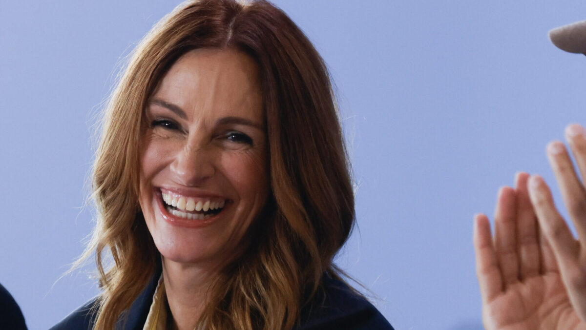 Julia Roberts, durante la rueda de prensa de la película 'After the hunt', de Luca Guadagnino, presentada en el Festival de Venecia