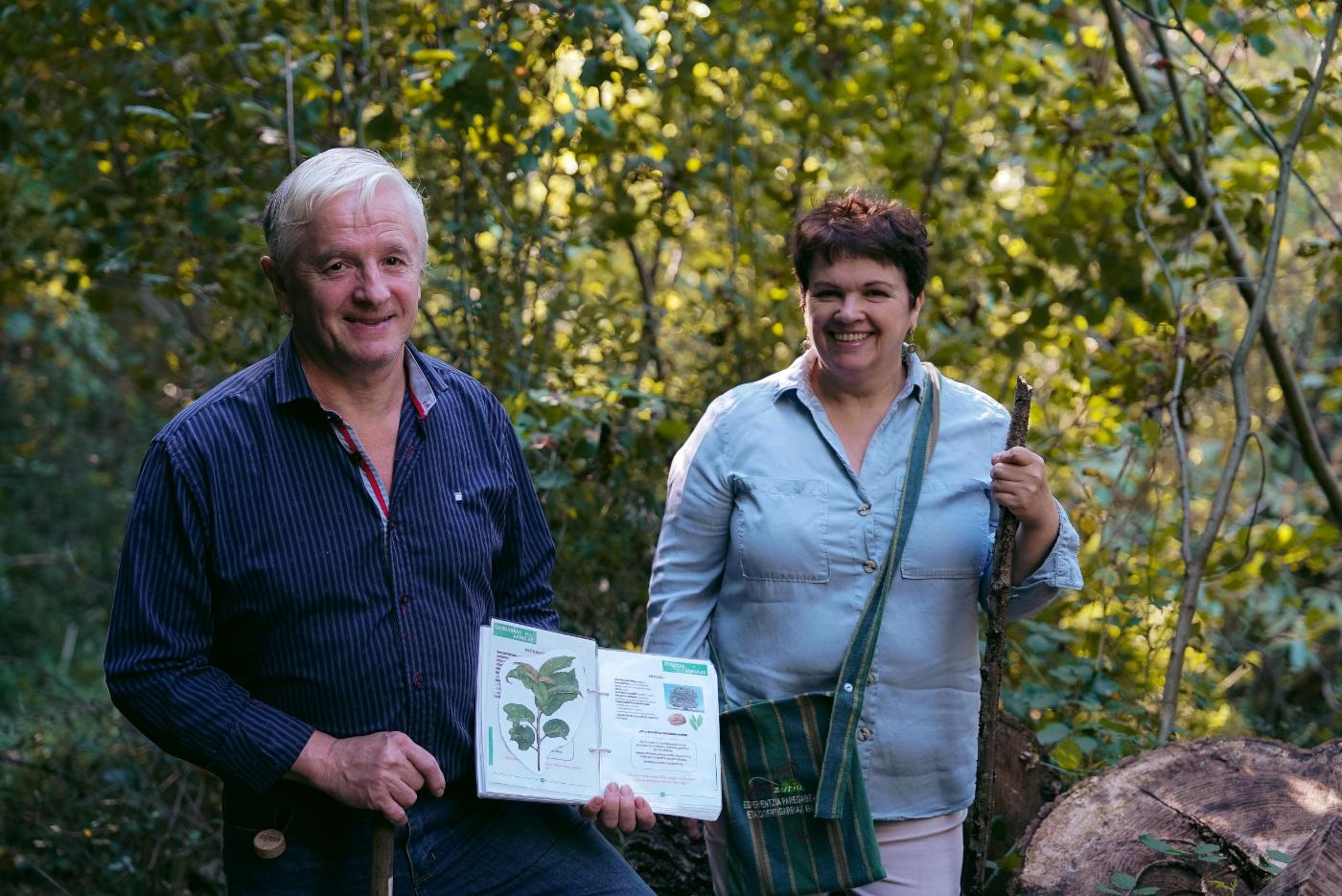 Imagen de la experiencia en los bosques del Baztan