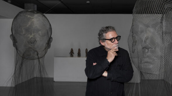 El escultor Jaume Plensa, en una conferencia que realizó en el la Fundación Telefónica