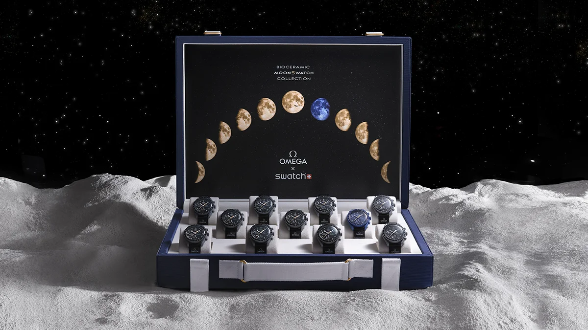 MoonSwatch, la colección de relojes que solo se venden en las noches de luna llena