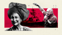 Diosdado Cabello y Kamla Persad-Bissessar